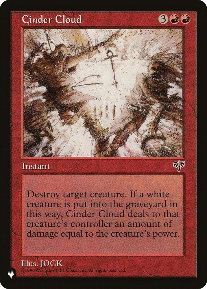 Cinder Cloud card from The List Reprints