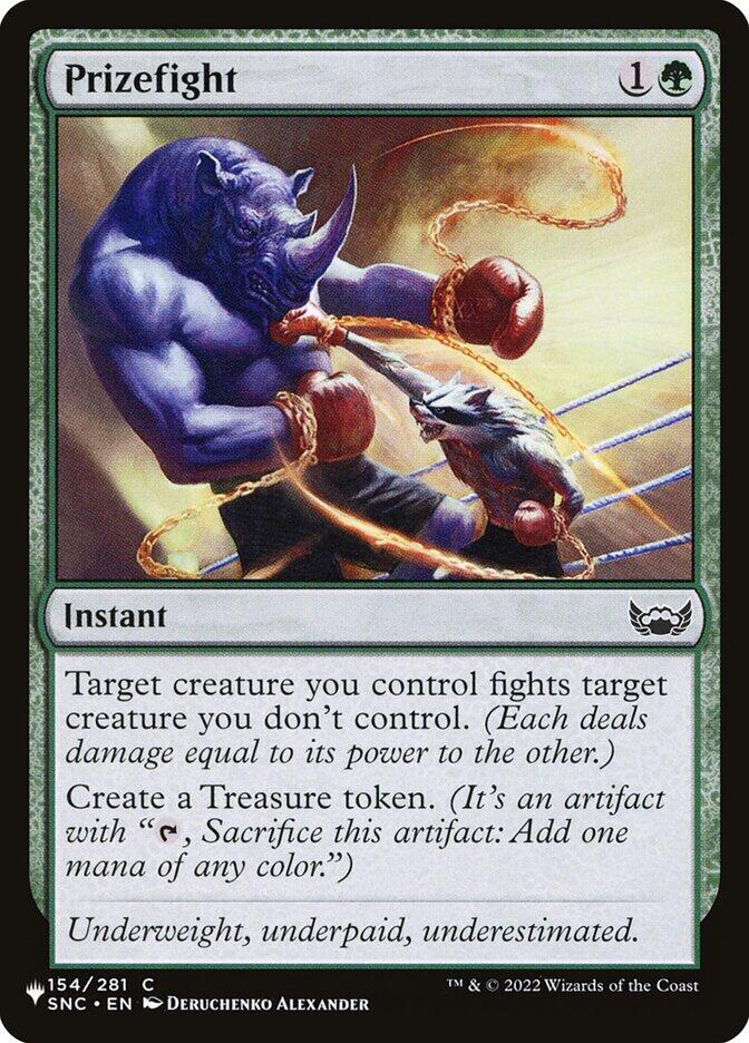 Prizefight 154/281 card from The List Reprints