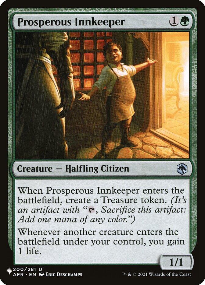 Prosperous Innkeeper 200/281 card from The List Reprints