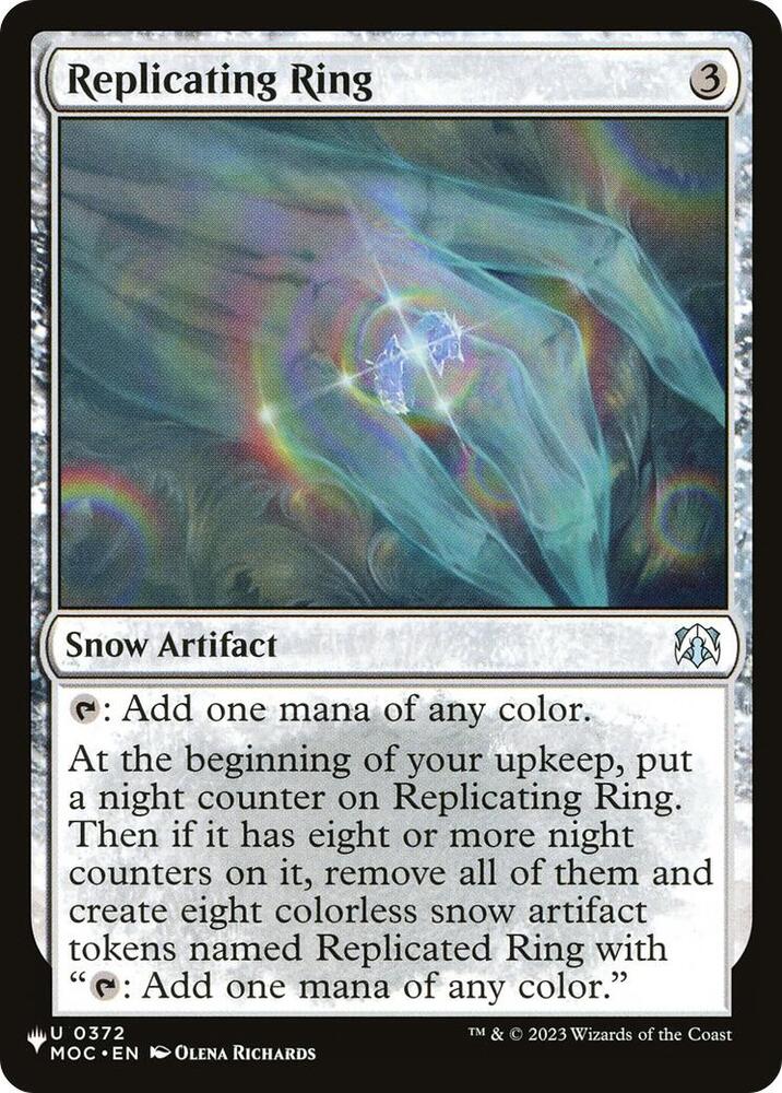 Replicating Ring 0372 card from The List Reprints