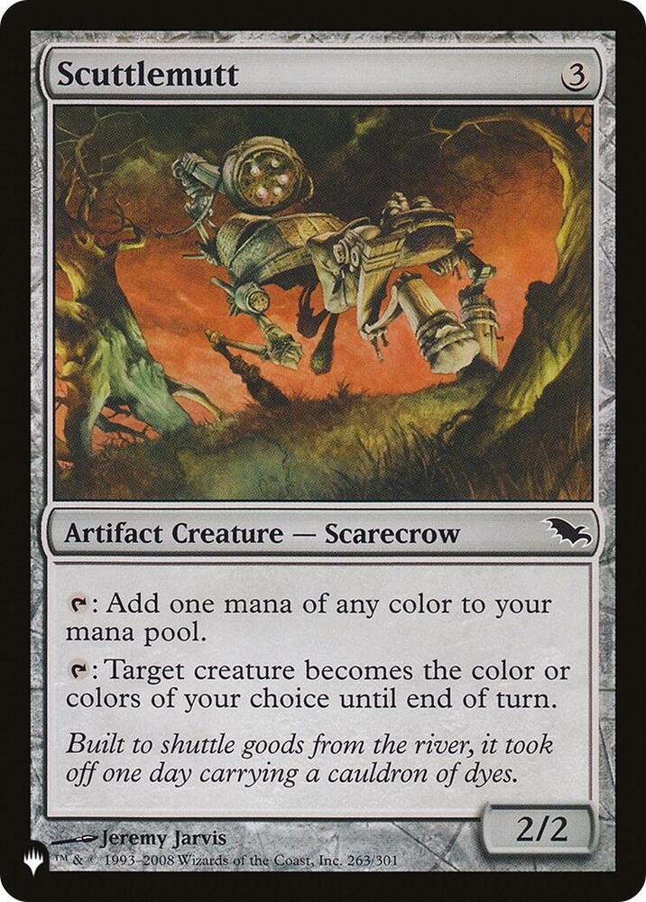 Scuttlemutt 263/301 card from The List Reprints