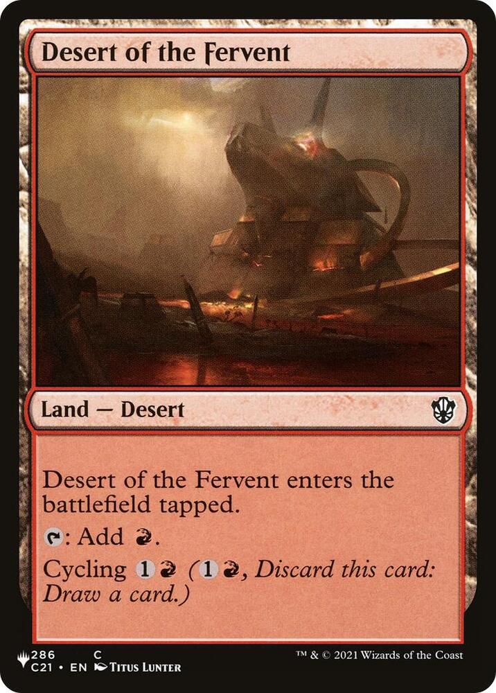 Desert of the Fervent 286/081 card from The List Reprints