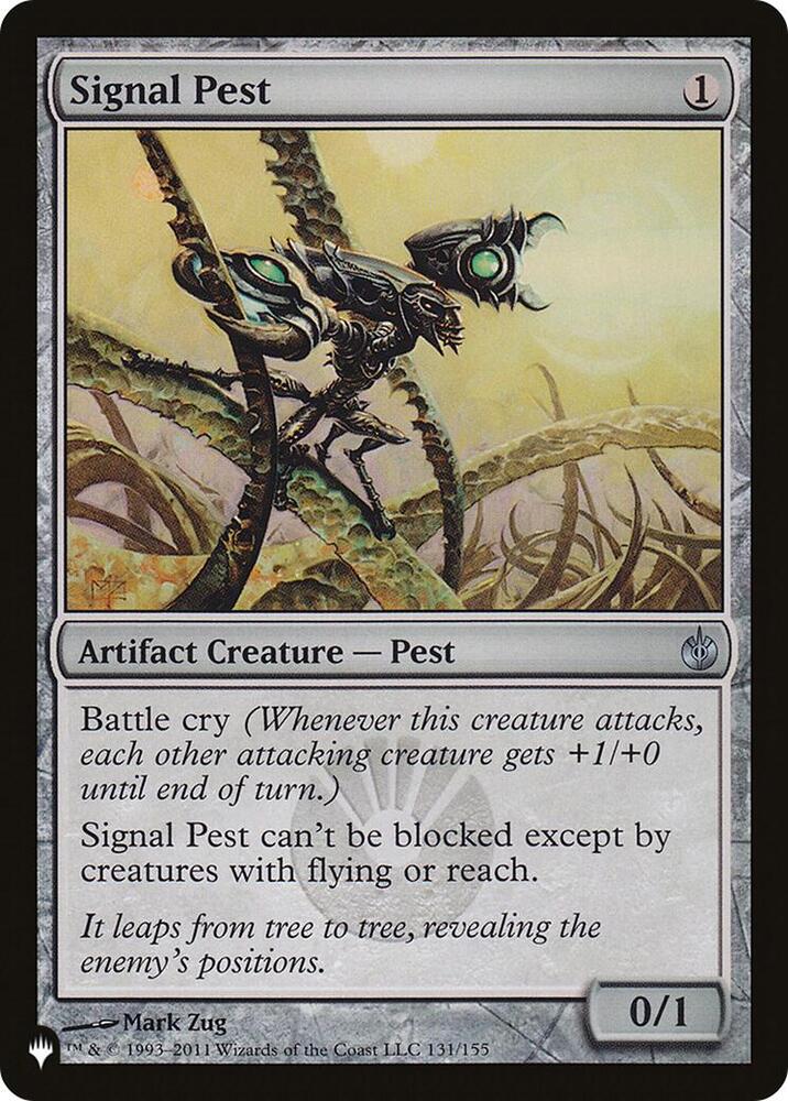 Signal Pest 131/155 card from The List Reprints