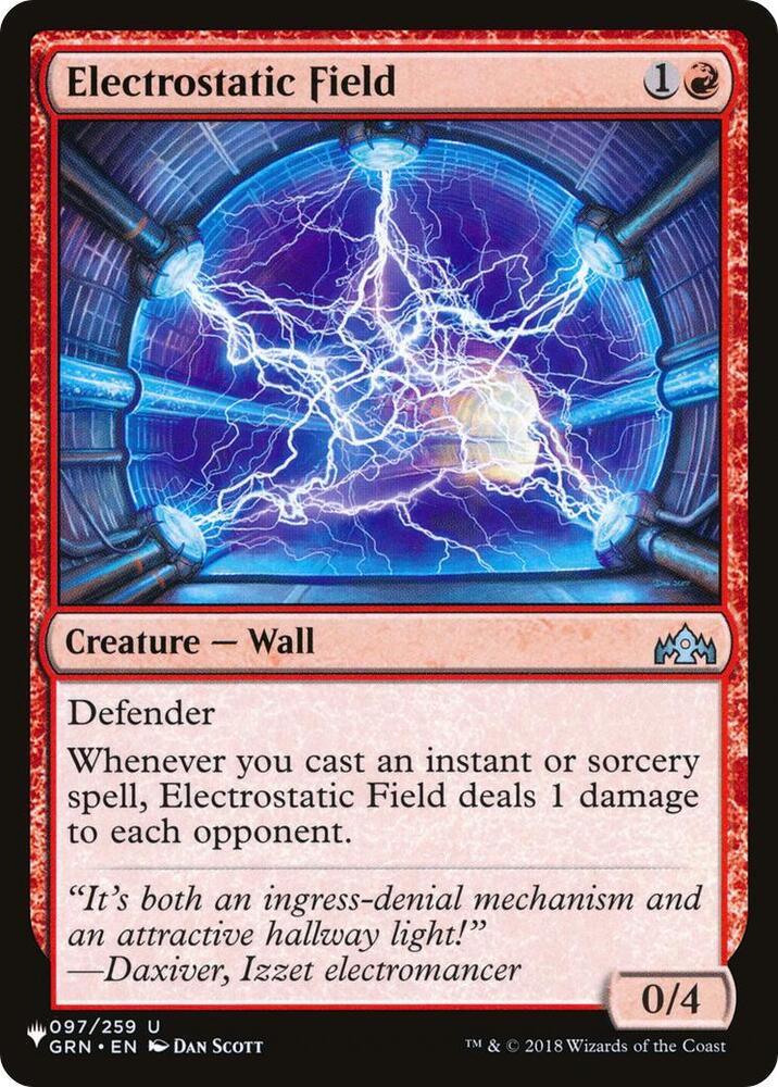 Electrostatic Field 097/259 card from The List Reprints
