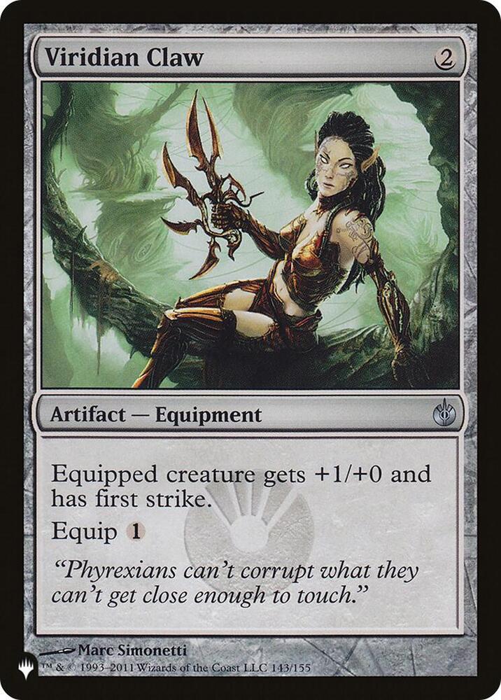 Viridian Claw 143/155 card from The List Reprints
