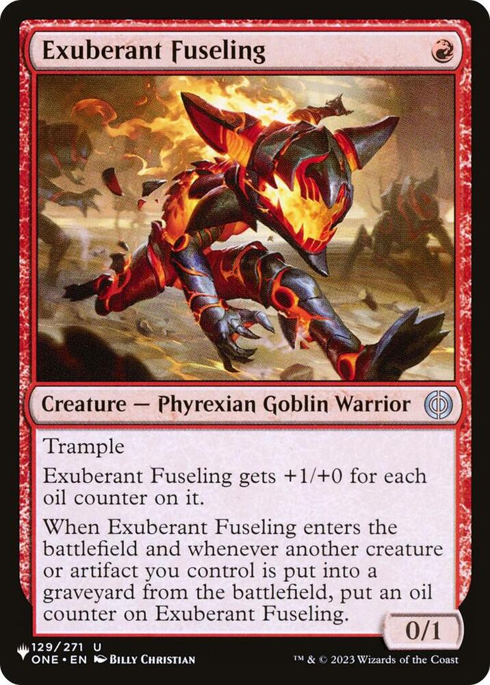 Exuberant Fuseling 129/271 card from The List Reprints