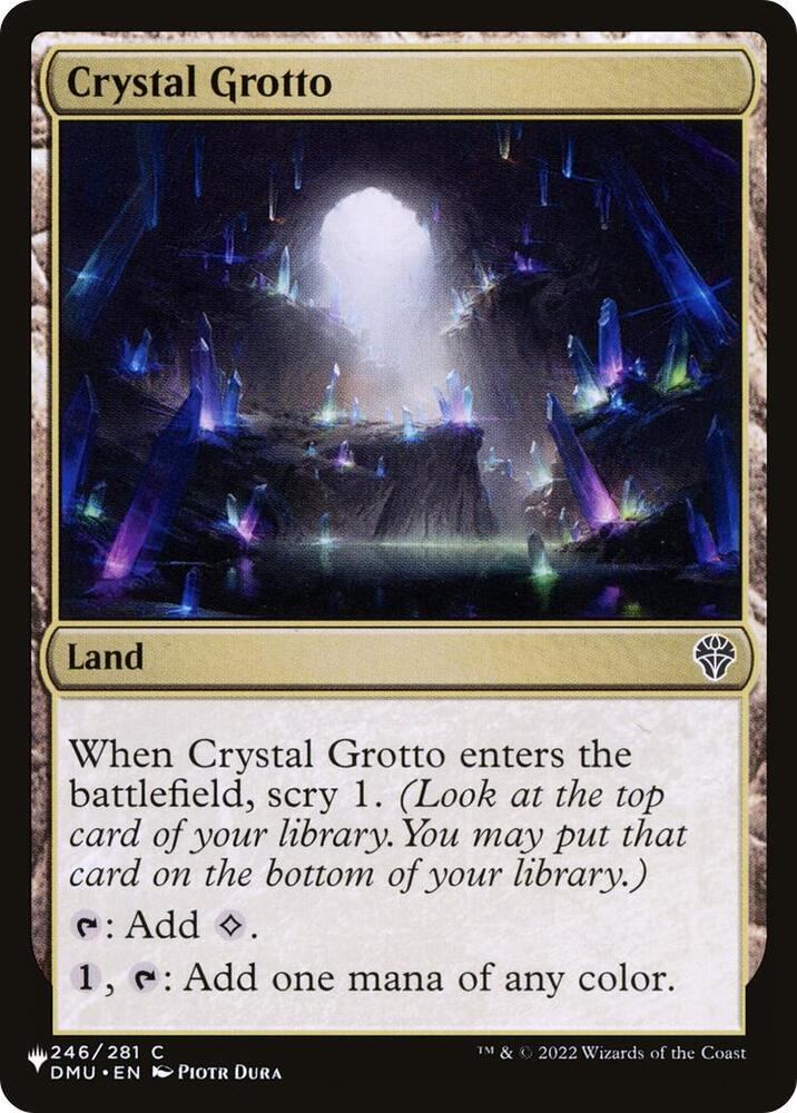 Crystal Grotto 246/281 card from The List Reprints
