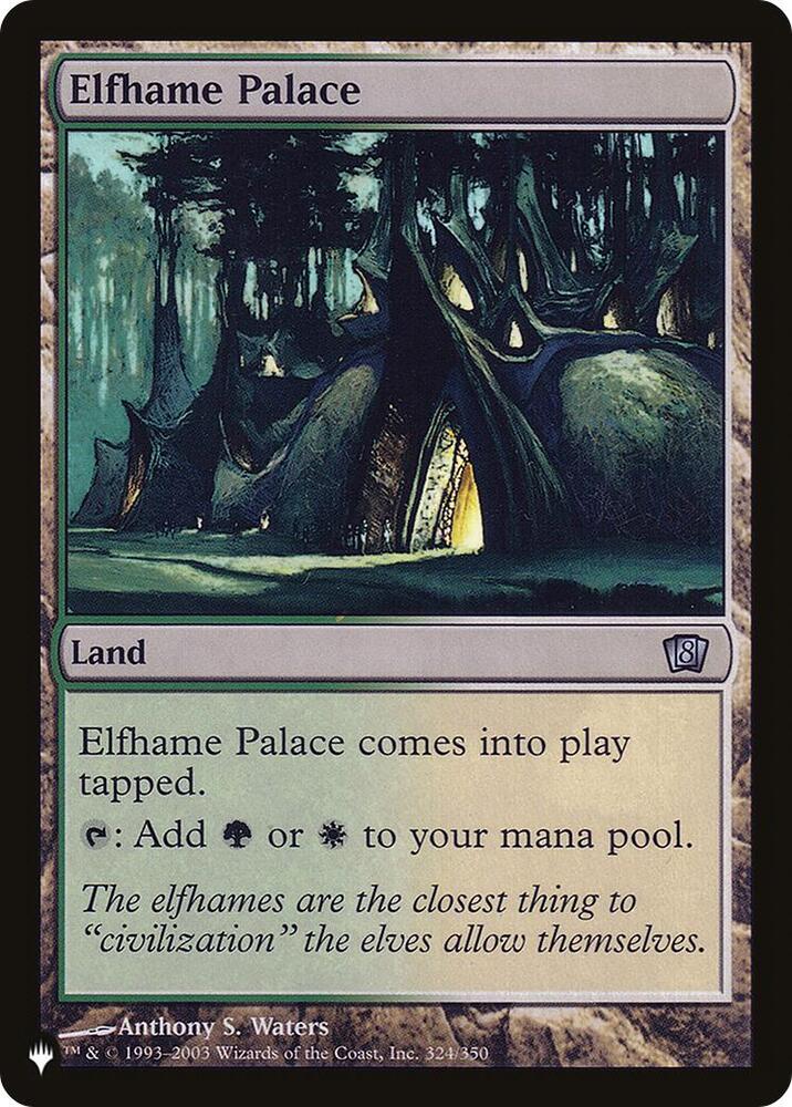 Elfhame Palace 324/350 card from The List Reprints