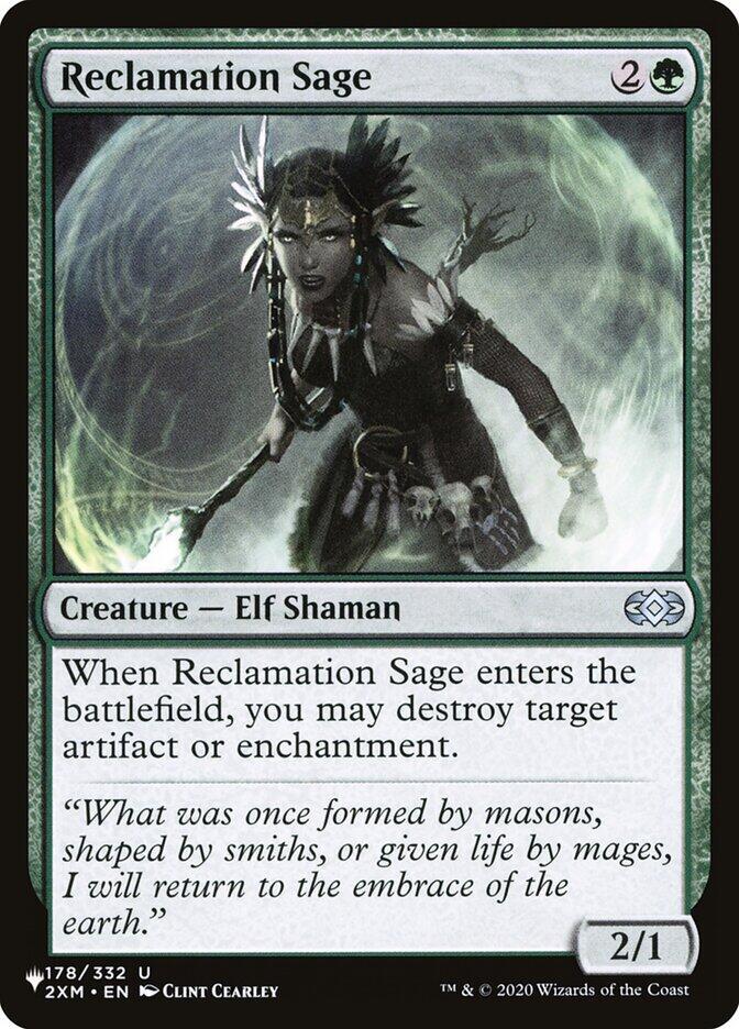 Reclamation Sage (2XM) 178/332 card from The List Reprints