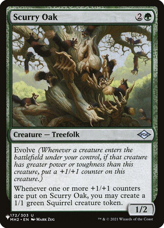 Scurry Oak 172/303 card from The List Reprints