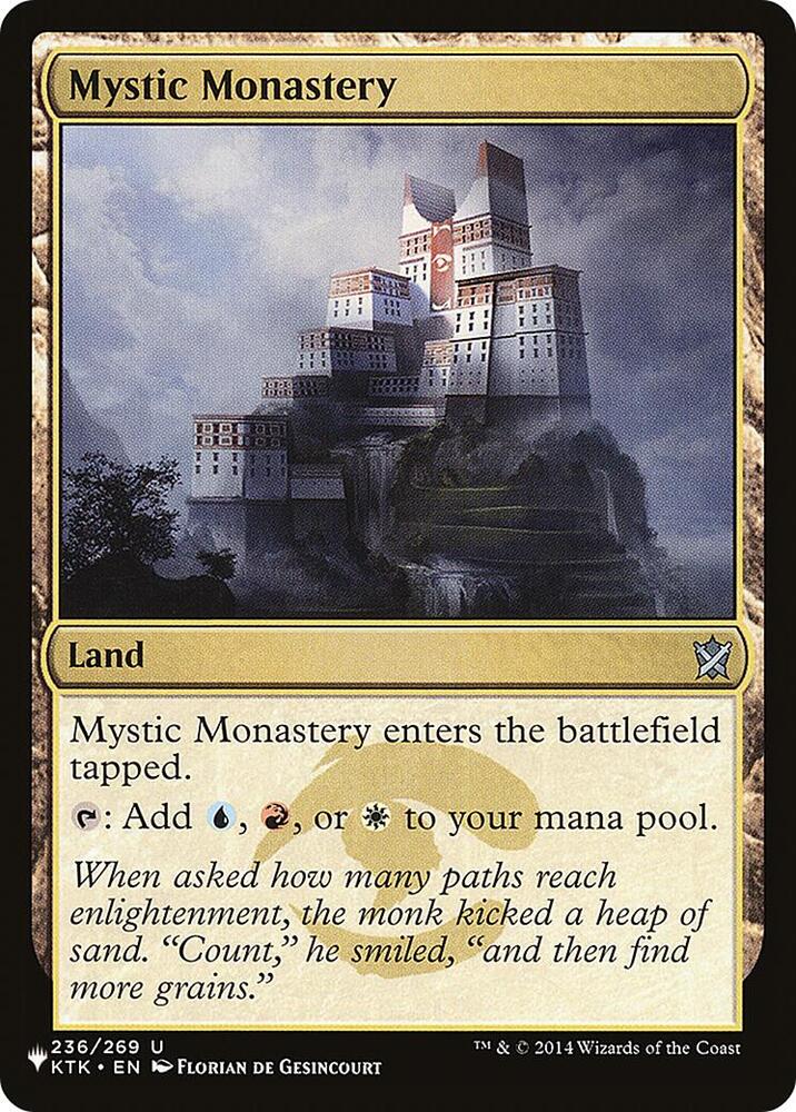 Mystic Monastery 236/269 card from The List Reprints