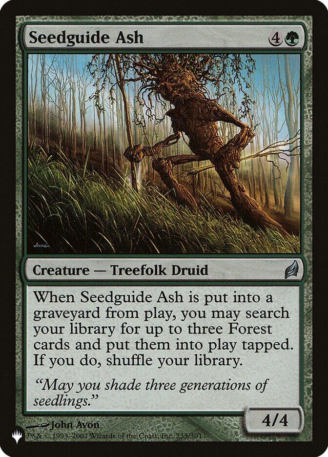 Seedguide Ash 235/301 card from The List Reprints