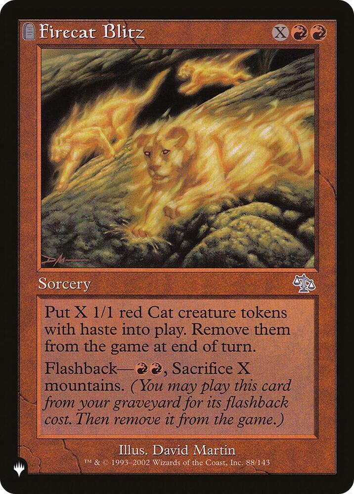 Firecat Blitz 88/143 card from The List Reprints