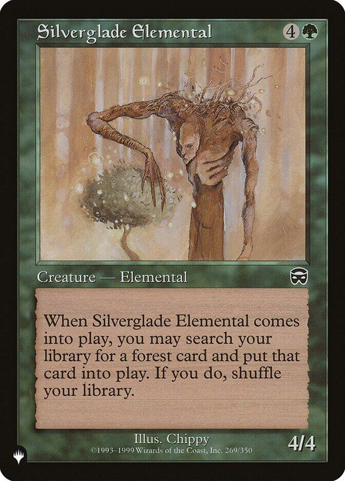 Silverglade Elemental 269/350 card from The List Reprints
