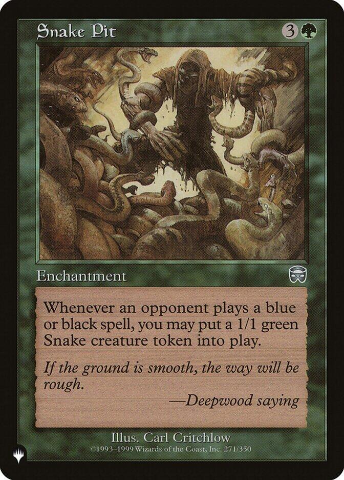 Snake Pit 271/350 card from The List Reprints