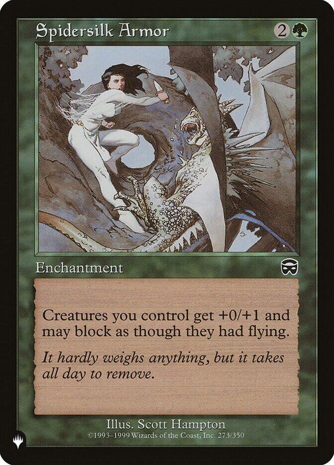 Spidersilk Armor 273/350 card from The List Reprints