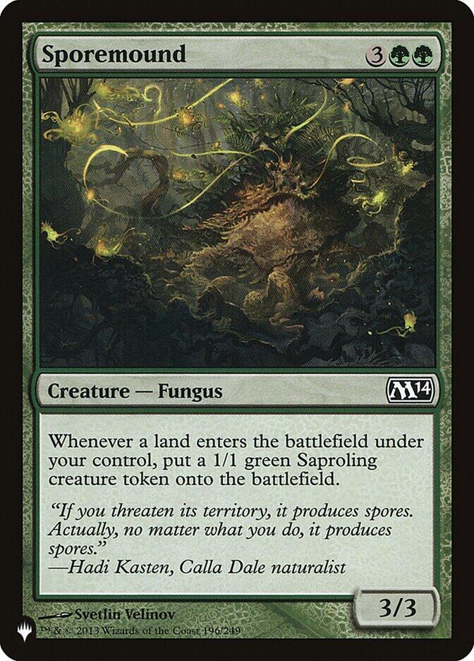 Sporemound 196/249 card from The List Reprints