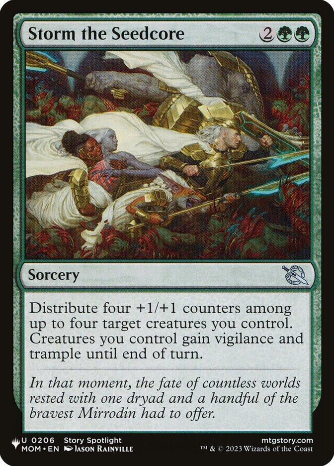 Storm the Seedcore 0206 card from The List Reprints