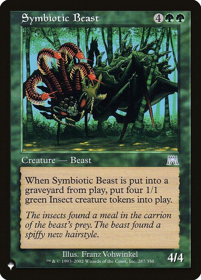 Symbiotic Beast 287/350 card from The List Reprints