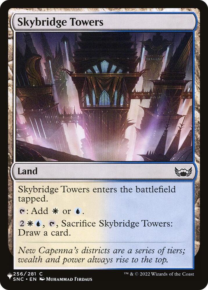 Skybridge Towers 256/281 card from The List Reprints