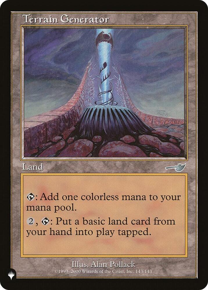 Terrain Generator 143/143 card from The List Reprints