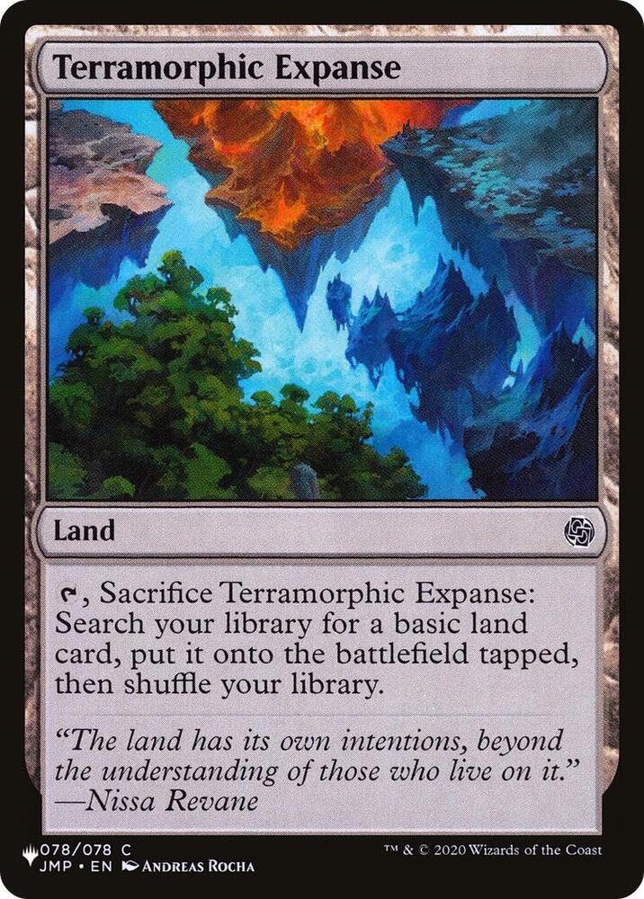 Terramorphic Expanse (JMP) 078/078 card from The List Reprints