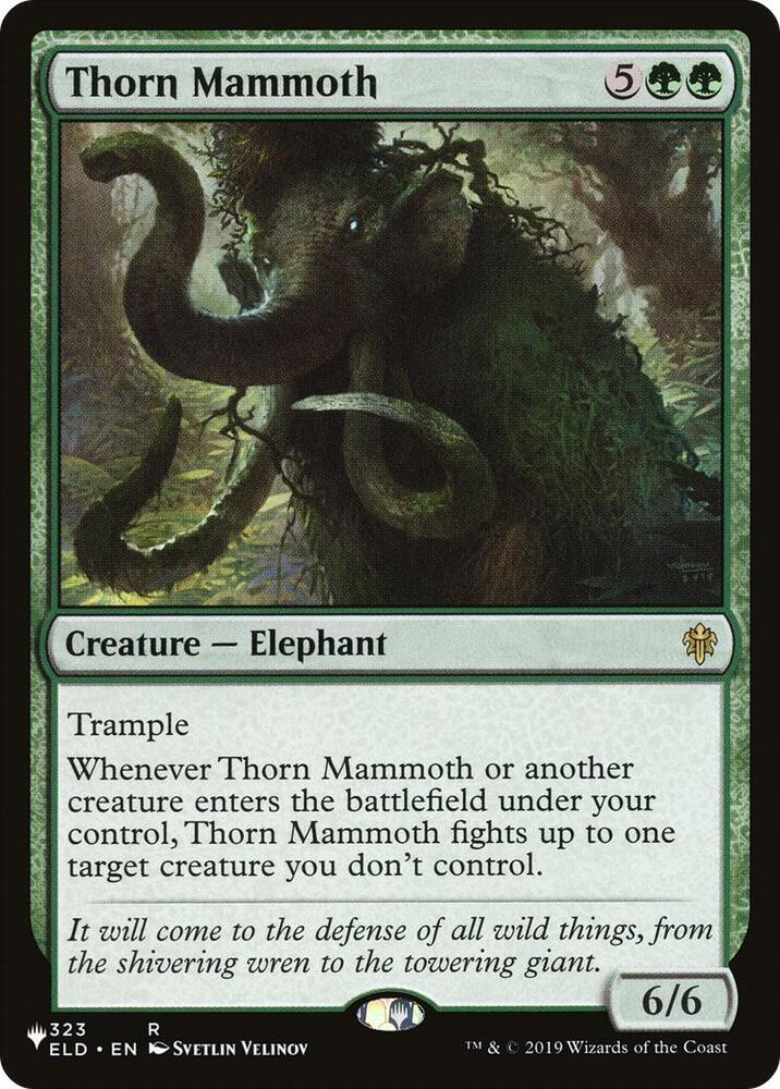 Thorn Mammoth 323/269 card from The List Reprints