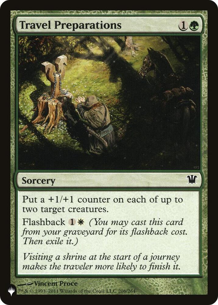 Travel Preparations 206/264 card from The List Reprints