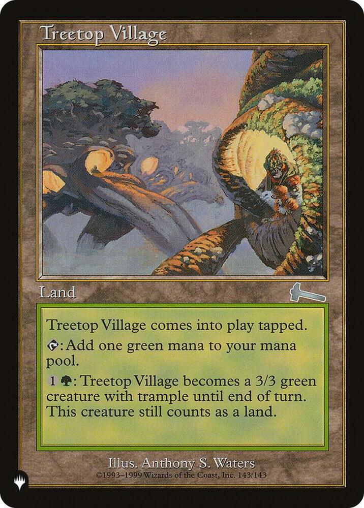 Treetop Village 143/143 card from The List Reprints