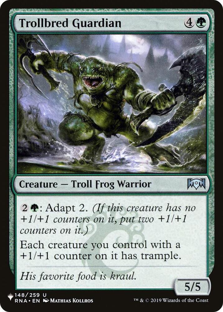 Trollbred Guardian 148/259 card from The List Reprints