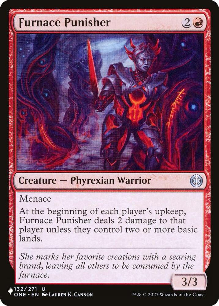 Furnace Punisher 132/271 card from The List Reprints