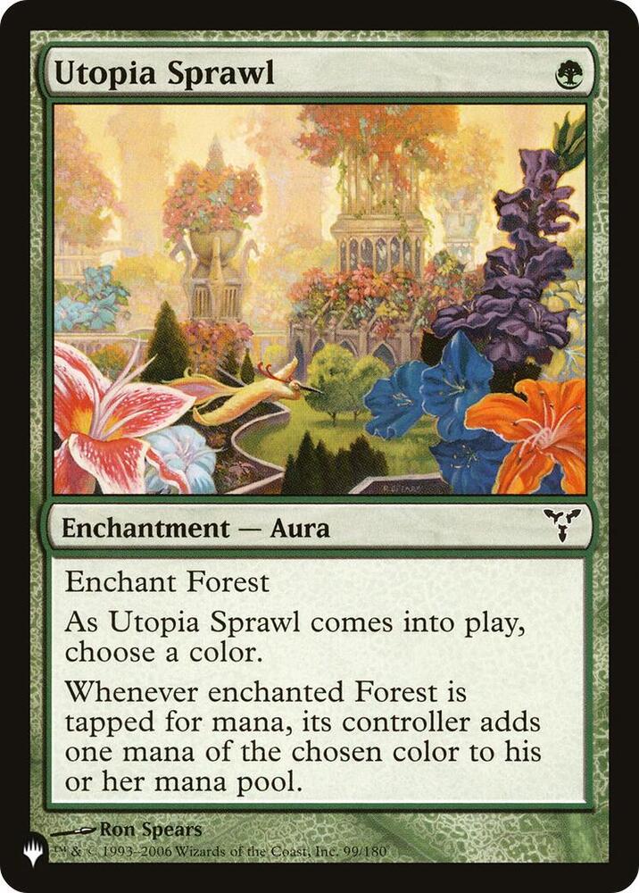 Utopia Sprawl 99/180 card from The List Reprints