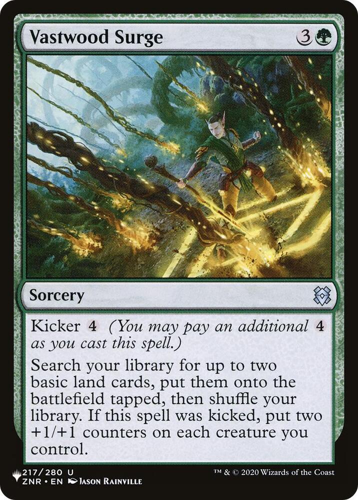 Vastwood Surge 217/280 card from The List Reprints
