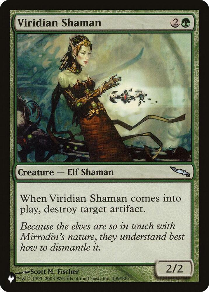 Viridian Shaman 139/306 card from The List Reprints