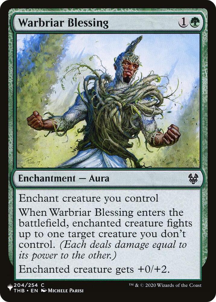 Warbriar Blessing 204/254 card from The List Reprints