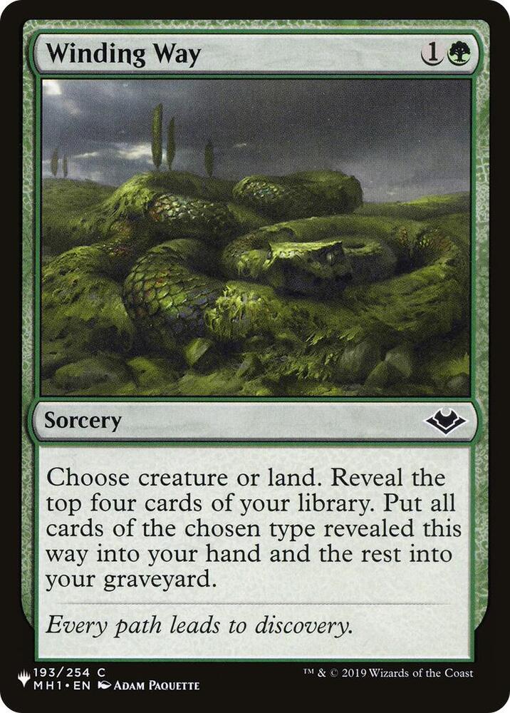 Winding Way 193/254 card from The List Reprints