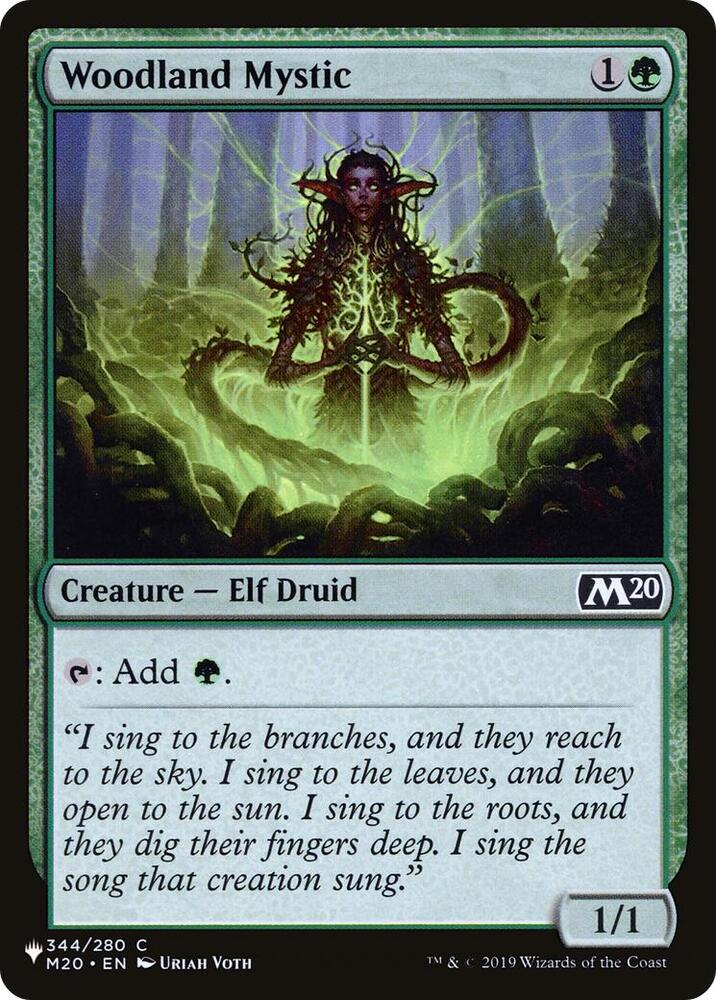 Woodland Mystic 344/280 card from The List Reprints