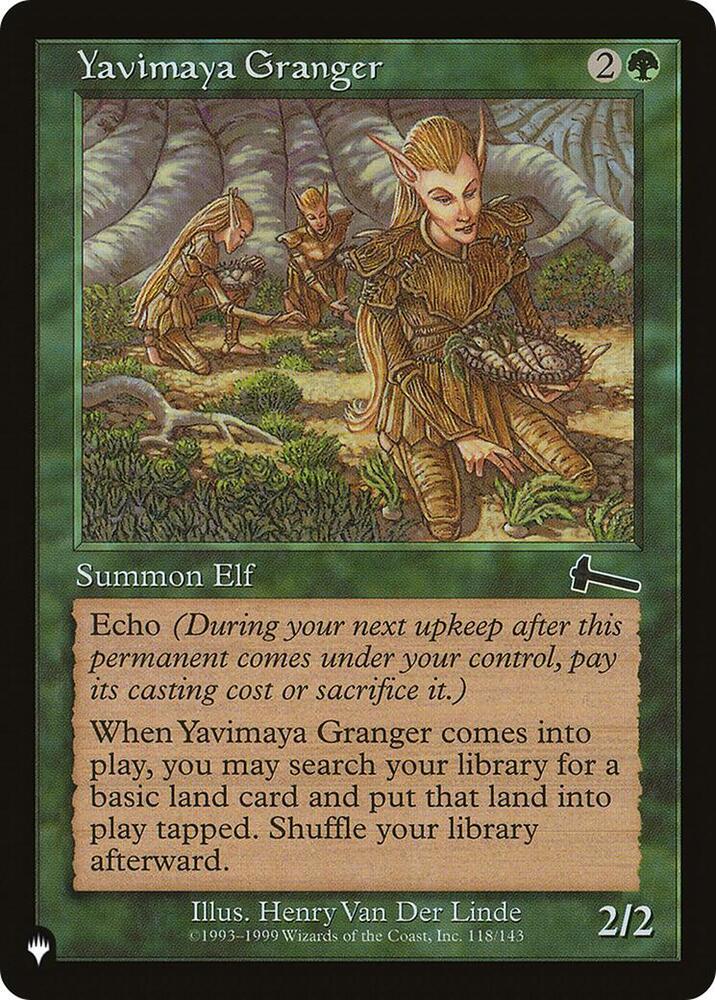 Yavimaya Granger 118/143 card from The List Reprints