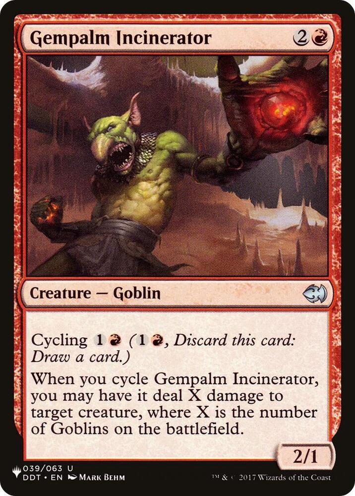 Gempalm Incinerator (DDT) 039/063 card from The List Reprints