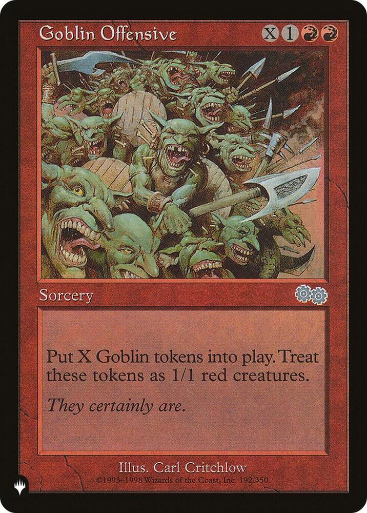 Goblin Offensive 192/350 card from The List Reprints