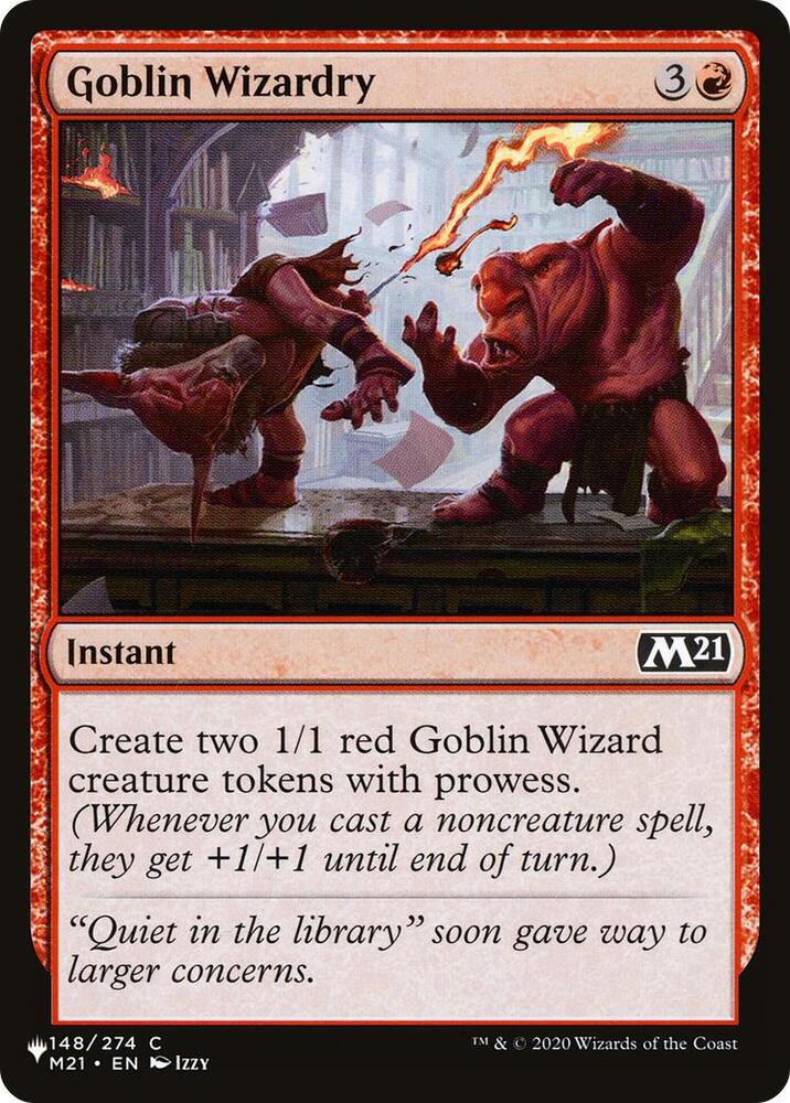 Goblin Wizardry 148/274 card from The List Reprints