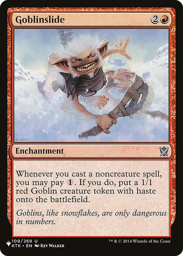 Goblinslide 109/269 card from The List Reprints