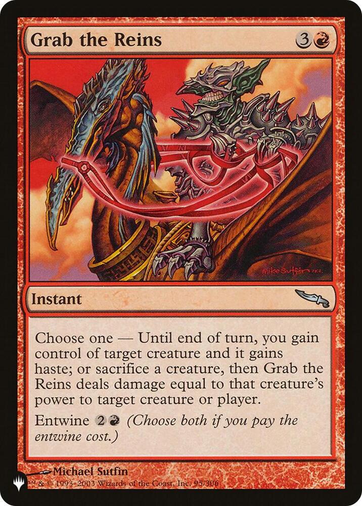 Grab the Reins 95/306 card from The List Reprints