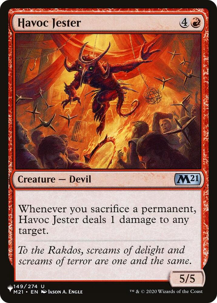 Havoc Jester 149/274 card from The List Reprints