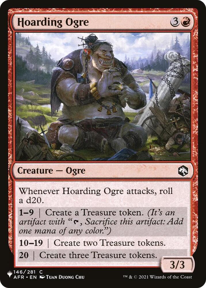 Hoarding Ogre 146/281 card from The List Reprints