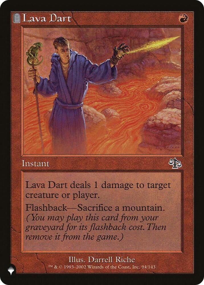 Lava Dart 94/143 card from The List Reprints