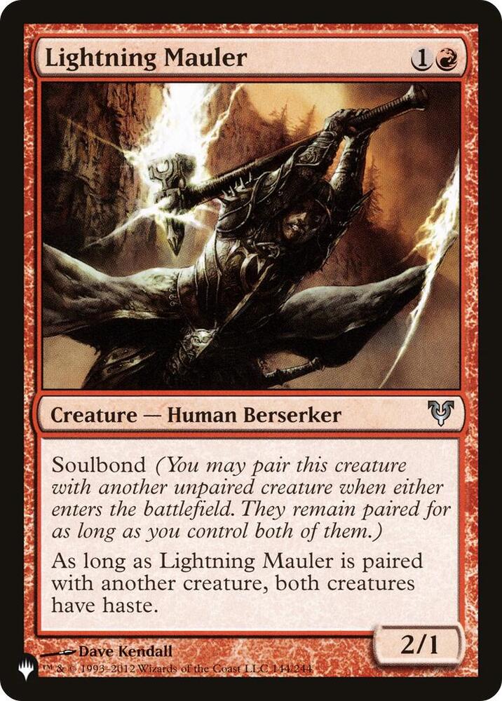 Lightning Mauler 144/244 card from The List Reprints