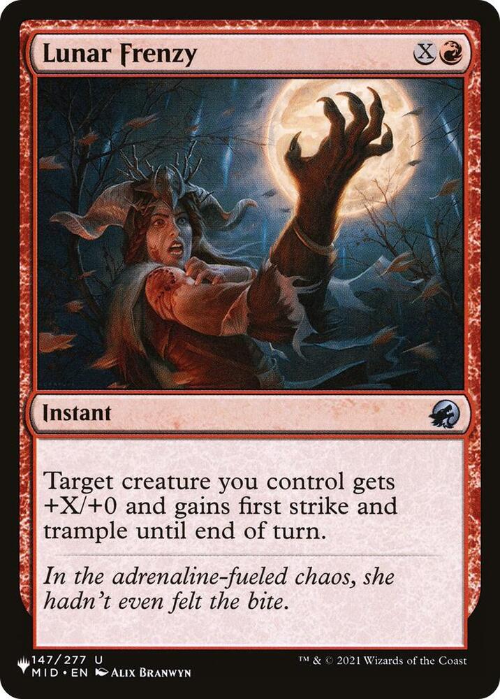 Lunar Frenzy 147/277 card from The List Reprints