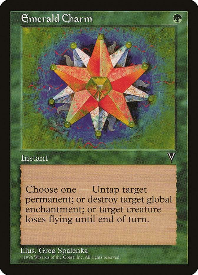 Emerald Charm 106 card from Visions