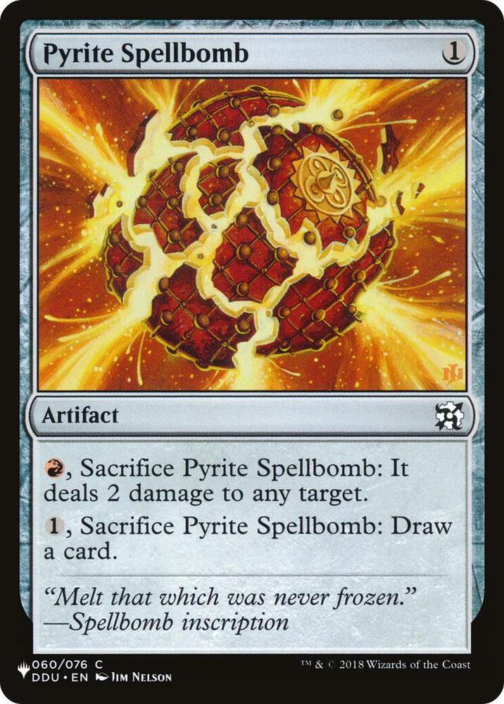Pyrite Spellbomb 060/076 card from The List Reprints